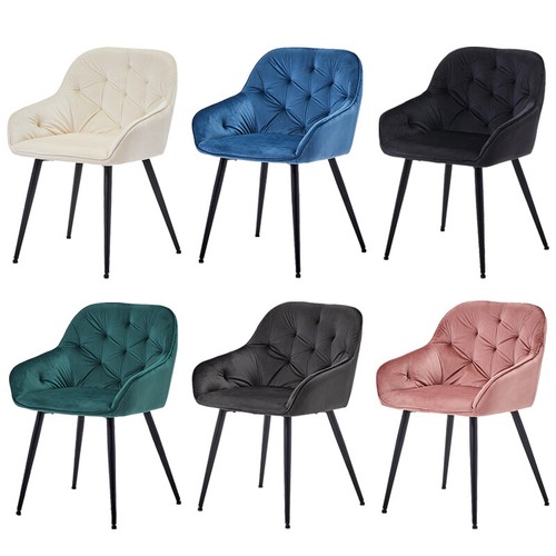 Velvet dining chairs - velvet,