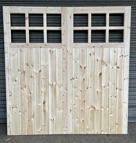 Wooden garage doors frame - garage,