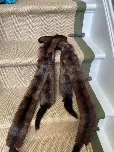 Vintage womens brown - fur, real