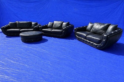 Three black italian leather - three,