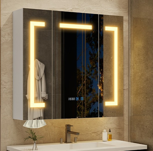 Led bathroom mirror cabinet - led,