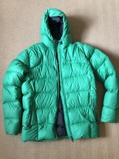 Macpac Duck Down Puffer Jacket Men’s Large Green Excellent Condition 