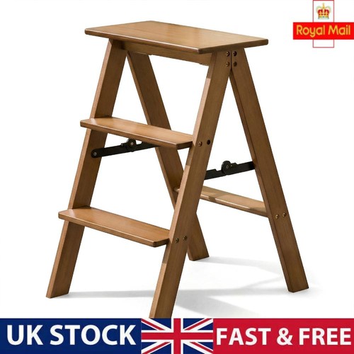 Folding wooden step - folding, stool