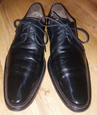 Stemar Mens Black Leather