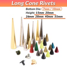 Screwback Studs Spike Cone