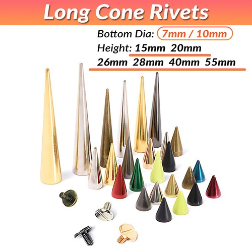 Screwback studs spike cone - studs,