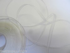 Sheer Organza Ribbon 25 metre rolls Many colours 7mm Wide  £3.89 per reel