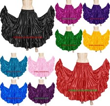 Women Satin 12 Yard 4 Tiered