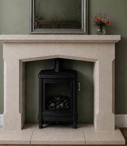 Bath stone natural - bath, fireplace