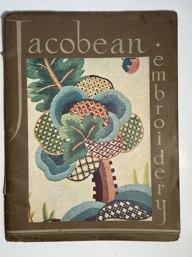 Vintage jacobean crewel - jacobean, work