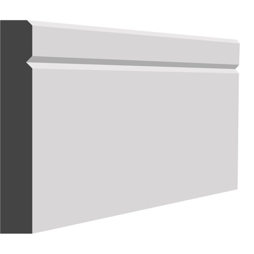 Groove bevel mdf skirting - 1,