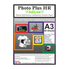 A3 High Release, 105gsm Sublimation Transfer Paper - 50 sheets