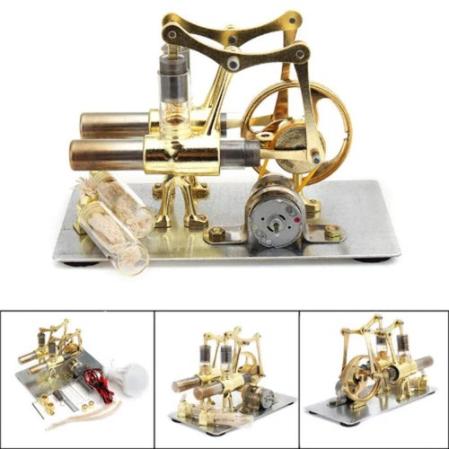 Double cylinder engine model - double,