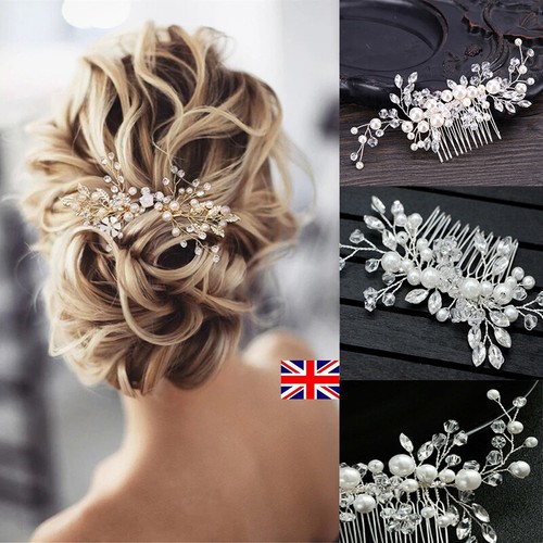 Silver crystal pearl bride - pearl,