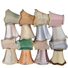 Small Lace Lampshade Cotton Textured Fabric Drum Shade Table Ceiling Light Cover
