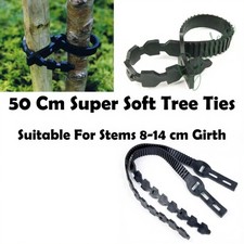 50cm Tree Ties Heavy Duty Super Soft Rubber Plant Support Straps Adjustable