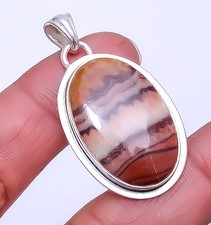 Wave Dolomite - Mexico Gemstone 925 Sterling Silver Pendant 1.60" P_9359_150_32