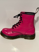Dr.Martens 1460 W Hot Pink Patent Leather Ankle Boots UK 5 EU 38 Womens