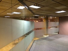 NEW GLASS PARTITIONS Frame less Glass Screens for home or office TOUGHENED GLASS
