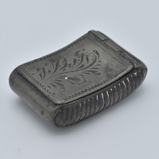 Victorian Pewter Vesta Case