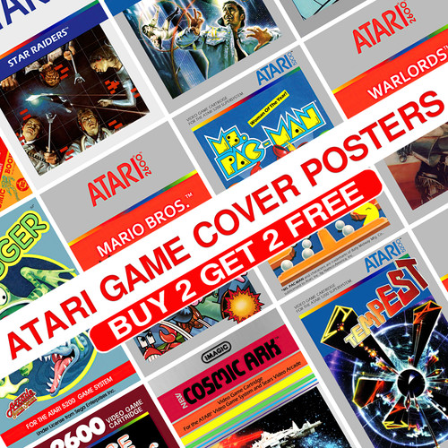 Atari game cover - cover, posters