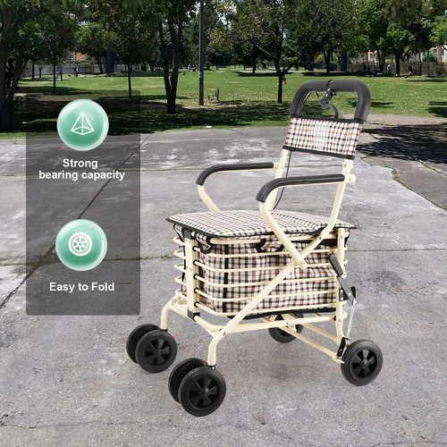 Folding walk seated shopping - folding,