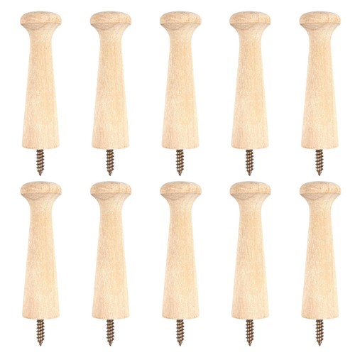 10pcs wooden shaker peg hooks - shaker,