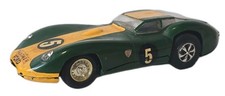 VINTAGE TRIANG SCALEXTRIC 1:32 GREEN LISTER JAGUAR MODEL SLOT CAR UNBOXED #5
