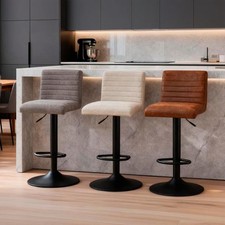 Set of 1/2/4 Suede Bar Stools