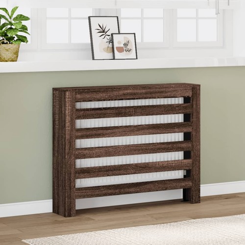Vidaxl radiator cover brown - cover,