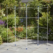 4 Fold Laundry Drying Rack Clothes Large Dryer Stand Washing Line Foldable Rail