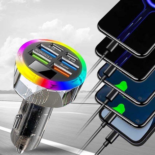 Usb car phone charger - 6, in