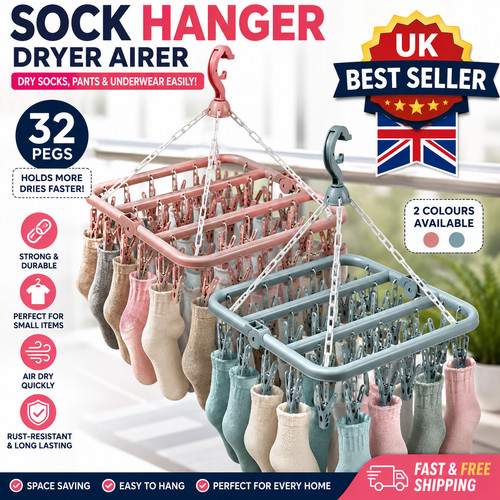 Sock hanger dryer - washing, line