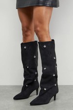 Faith Natural Black Knee High