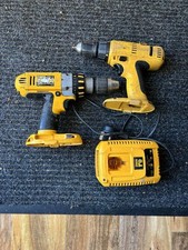 DEWALT Cordless Drill Bundle 2 Drills,1 Charger (Untested/For Parts or Repair)