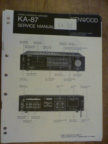 Kenwood stereo - ka-87,