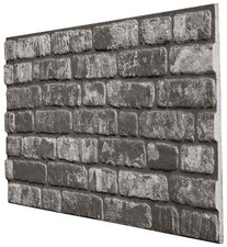 5 Pack 3D BRICK EFFECT WALL CLADDING PANEL POLYSTYRENE INDOOR  OUTDOOR 2.5 sqm