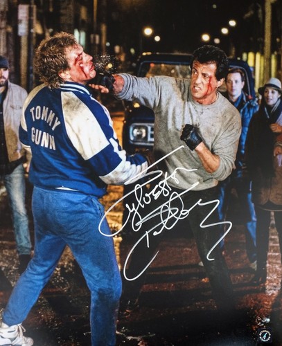 Sylvester stallone autographed - stallone,