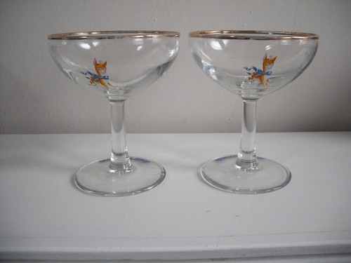 Pair vintage babycham - vintage,