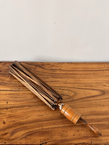 Vintage wooden umbrella - vintage,