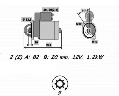 Genuine wai starter motor for - starter,