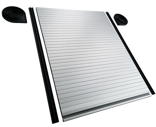 Silver tambour door kit - silver,