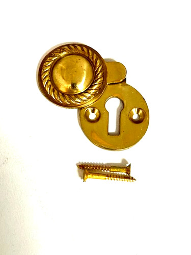 Keyhole polished brass - keyhole,
