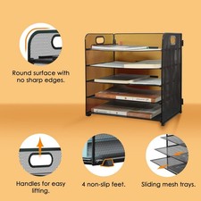 Desktop 5 Tier A4 Mesh in Tray