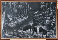 COWS IN A MEADOW IN THE