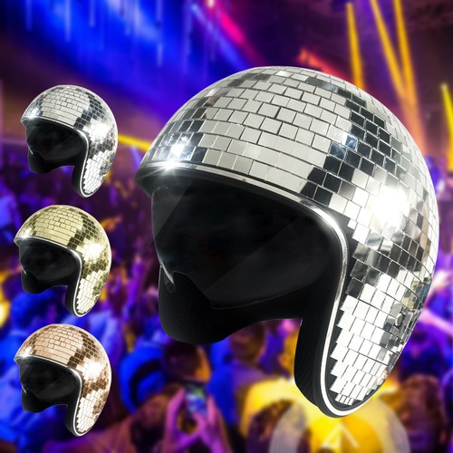 Disco ball helmet with - helmet,