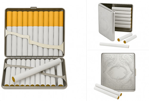Silver engraved metal - silver,