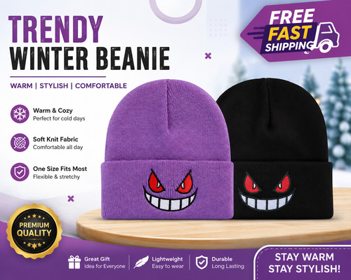 Unisex gengar beanie hat - unisex,