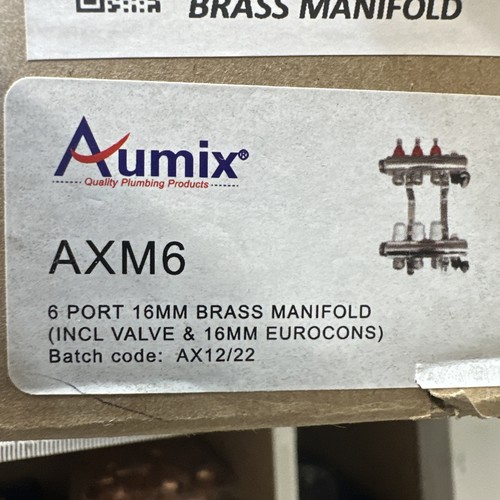 Aumix axm6 port - 16mm, brass