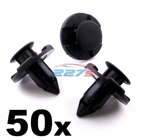 50x 8mm bumper clips plastic - 8mm,